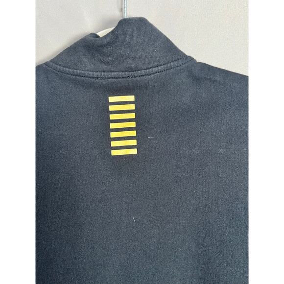 Emporio Armani EA7 Full ZIP SWEATSHIRT Black Sz S Comfort Casual Jacket Mens - Picture 13 of 16